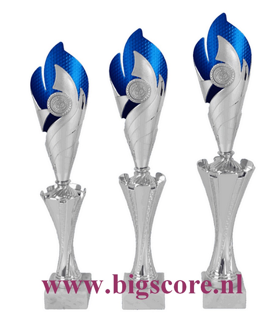 AK5823 Kunststofbeker Zilver-Blauw